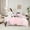 Pink, variant on Manfei Watercolor Artwork Bedding Comforter Set 7 Pieces, Pink Gray Aesthetic Queen Bedding Sets, Ombre Oil Painting Queen Sheet Sets, Luxury Bedroom Decor