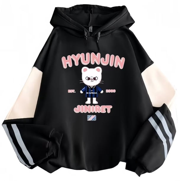 Sudadera SANMU con estampado de moda Stray Kids Hyun-Jin Jiniret