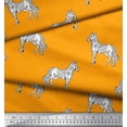 thumbnail image 2 of Soimoi Rayon Fabric Horse Block Print Sewing Fabric Yard 42 Inch Wide, 2 of 3
