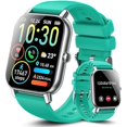 thumbnail image 1 of wonima11 Smart Watch for Men Women(Answer/Make Calls), 1.85" HD Screen Fitness Watch with Sleep Heart Rate Monitor, 112 Sport Modes, IP68 Waterproof Activity Trackers Compatible with Android iOS(Cyan), 1 of 1