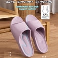 thumbnail image 4 of Dakaela Shower Shoes for Men Women with Arch Support Non Slip Quick Drying Slides Lightweight College Dorm Bathroom Sandals Purple Size 5.5, 4 of 8