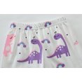 thumbnail image 5 of FEDPOP Toddler Girls Pajamas Dinosaur Short Set Summer Sleepwear Cotton Pjs Size 4T, 5 of 7