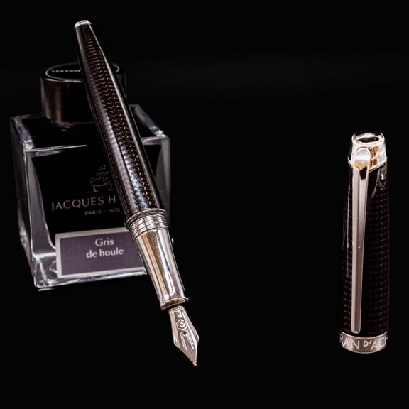 Caran D'Ache Leman V2 De Nuit Silver Fountain Pen