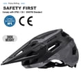 thumbnail image 2 of Casco de bicicleta BATFOX LA302 para hombres, mujeres, adultos y jóvenes, color negro, 2 of 7