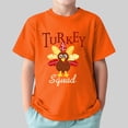thumbnail image 2 of Bobifish Toddler Boys Thanksgiving Tee Top Short Sleeve T-Shirt Crewneck Turkey Letter Graphic Playful Tee, 2 of 5