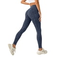thumbnail image 2 of WAYUTE Women's Leggings High Waisted Seamless Non See Through Solid Color Stretchy Soft Trousers for Workout L, 2 of 4