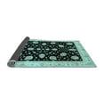 thumbnail image 2 of Ahgly Company Indoor Square Oriental Light Blue Traditional Area Rugs, 7' Square, 2 of 4
