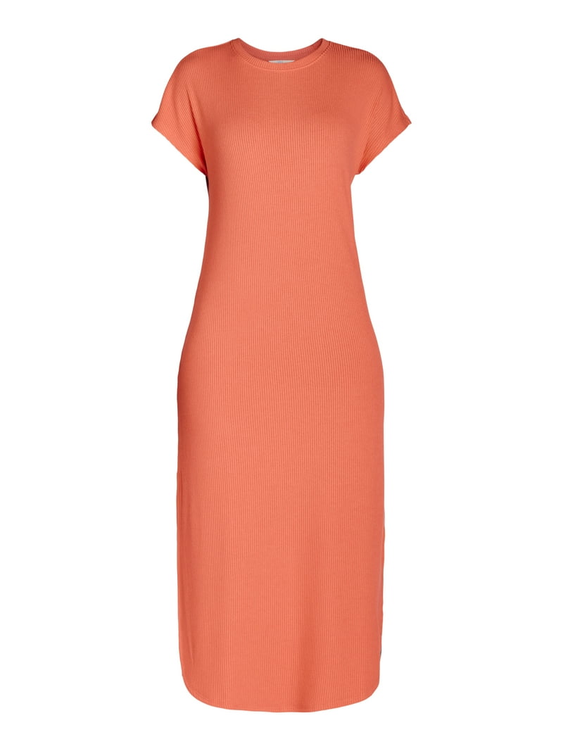 time and tru ribbed maxi dress Time and Tru Women's Rib Maxi Dress, Sizes XS-XXXL