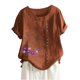 thumbnail image 5 of Camisetas de Manga Corta para Mujeres, Camiseta de Manga Corta Impresa Casual Hecha de 95% Poliéster 5% Spandex para Todas las Estaciones, Camisetas de Manga Corta para Mujeres, 5 of 6