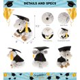 thumbnail image 2 of DolliBu Squat Sheep Graduation Plush Toy - Soft Graduation Stuffed Animal Dress Up with Gown & Cap with Tassel Outfit - Cute Congratulatory Graduation Gift - 9.5 Inches, 2 of 6
