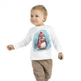 thumbnail image 4 of Penguin in a Scarf - Toddler Long Sleeve Tee, 4 of 4