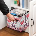 thumbnail image 5 of Eiffel Tower Large Capacity Foldable Storage Container Basket with Handle, 10.8"x10.5"x10.6" Storage Box Bin, 5 of 6