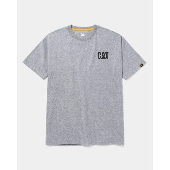 Caterpillar Mens Trademark T-Shirt Regular and Big Tall Sizes XX-Large Heather Grey