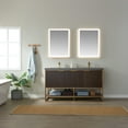 thumbnail image 4 of Vinnova Benevento 24" Rectangle LED Wall Mount Bathroom Vanity Mirror Gold Frame, 4 of 11