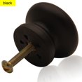 thumbnail image 4 of 20 Piezas de Perillas de Madera para Gabinete Cangder Negras 3.3 cm x 2.6 cm, 4 of 8