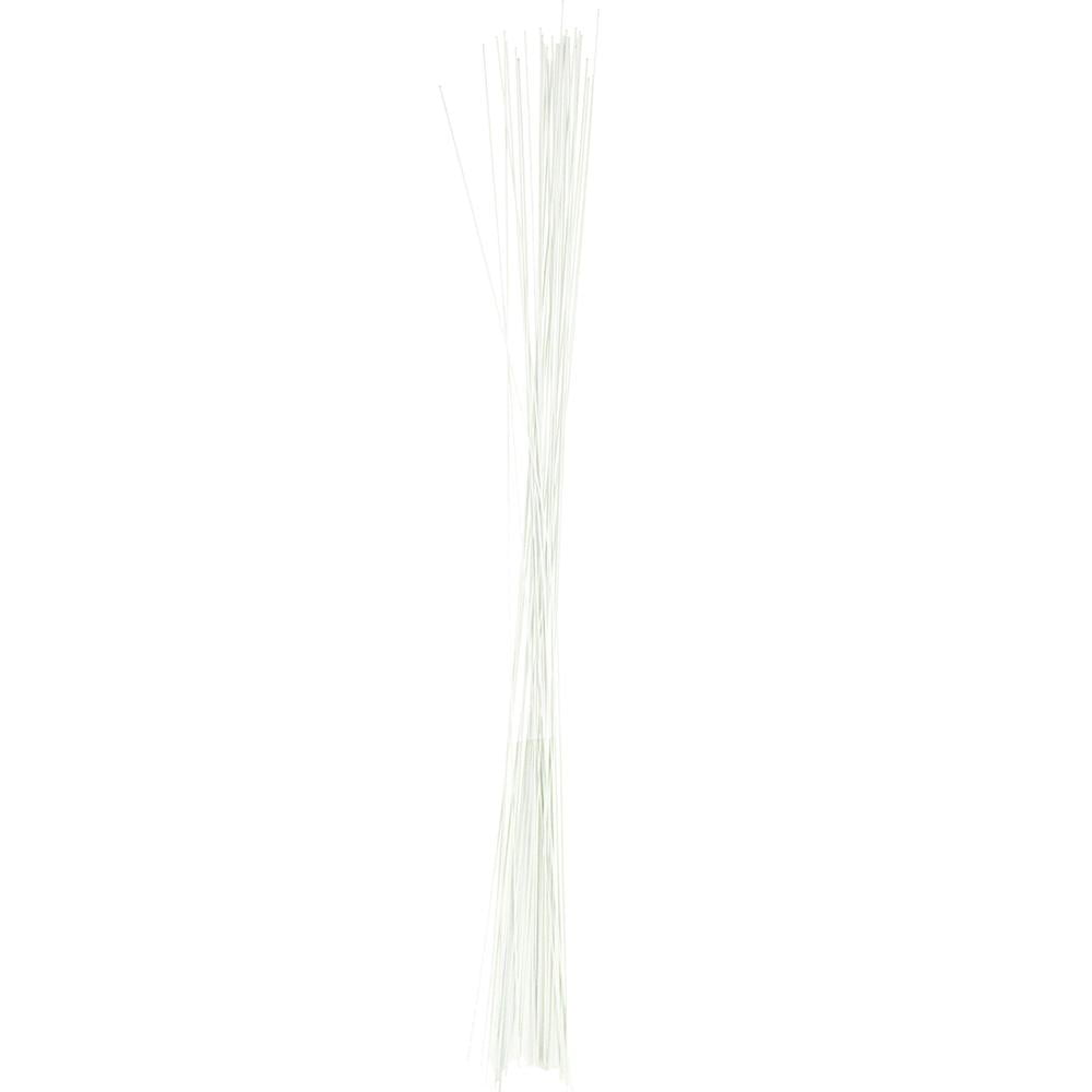 Aluminum Floral Wire, White, 20 Gauge, 18Inch, 20 Count