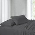 thumbnail image 2 of King Size 4Pcs Sheet Set - Dark Grey Stripe Sateen Weave for Soft & Silky 100% Egyptian Cotton 800 Thread Count 18" Inch Deep Pocket Bed Sheets, 2 of 7