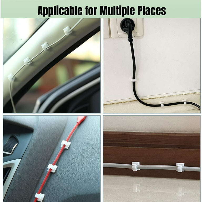 Olixar Self-Adhesive Cable Management Wall Clip Holders - 30 Pack