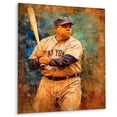 thumbnail image 2 of Designart "Vintage Baseball Glory Nostalgic Heroics" Baseball Metal Wall Decor, 2 of 5