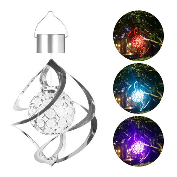 HDWUEN Outdoor Wind Chime Light Solar Light Solar Light Outdoor Color Changing LED Decorative Chandelier
