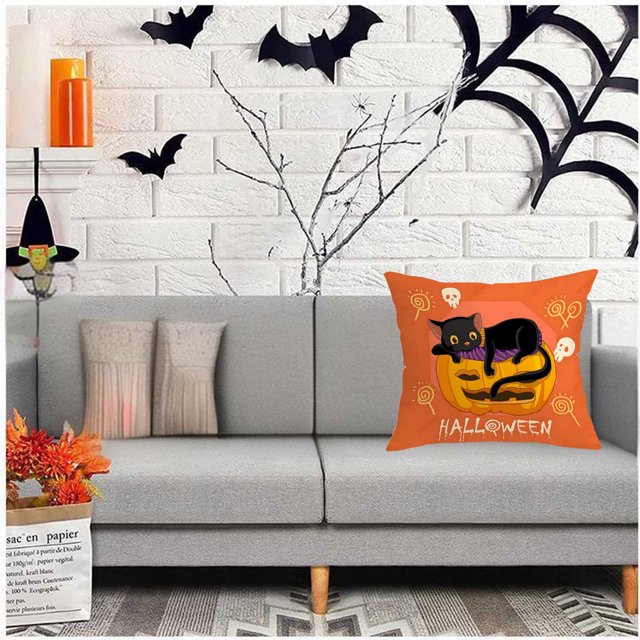 Hallowen Pillowcase Pillowcase Detachable Pillowcase Pumpkin Ghost Pillowcase Decorative Cushion Cover