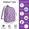 thumbnail image 5 of Chic Bohemian Backpack for Women, Floral Zipper Bag with Front Pocket, Durable Lightweight Rucksack for School, University, Work Commute, Travel, Great Gift, 5 of 5