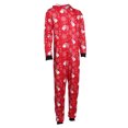 thumbnail image 3 of Viworld Merry Christmas Family Matching Pajamas Set Reindeer Print Hooded Onesies Zipper Xmas Sleepwear Nightwear Set (Dad,L), 3 of 6
