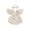 Ivory, variant on Baby Girls First Birthday Goose Outfit 1st Years Old Birthday Clothes Summer Romper Overalls Cute Goose Elephant Embroidery Flutter Sleeves Jumpsuit Playsuit and Headband Set
