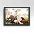 thumbnail image 2 of 13x6 Frame Black Real Wood Picture Frame Width 1.25 inches | Interior Frame Depth 0.5 inches |, 2 of 8