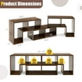 thumbnail image 3 of Modern TV Console Stand, Adjustable Entertainment Center with Storage for Flat Screen TVs, 3 of 18