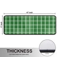 thumbnail image 5 of Kitchen Rugs Sets Of 2,Green White Checkerboard Checkered Pattern Anti Fatigue Kitchen Mat Rugs Non Slip Washable,Decorative Kitchen Floor Mats for Kitchen,Sink,Laundry,17"x47"+17"x47", 5 of 5