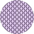 thumbnail image 1 of Ahgly Company Machine Washable Indoor Round Transitional French Lilac Purple Area Rugs, 3' Round, 1 of 7