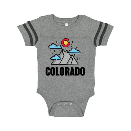 

Inktastic Colorado Mountains and Clouds Gift Baby Boy or Baby Girl Bodysuit