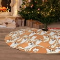 thumbnail image 6 of Yiaed Corgi Animal Print Christmas Tree Skirt , Tree SkirtsTree Mat for Christmas Winter Holiday Indoor Decorations-48", 6 of 7