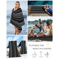 thumbnail image 5 of Black and White Geometric Beach Towels Oversized Super Absorbent, Modern Abstract Art Aesthetics Lightweight Bath Towel Quick Dry Sets For Bathroom/Pool/Rv Camping/Beach Play/Gym Room/Picnic 23"x47", 5 of 8