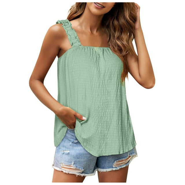 Birdeem Blouse Sans Manches Confortable et Ample pour Femmes, Mode Décontractée