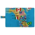 thumbnail image 4 of PKQWTM Home Decor North and South America Map with flags and Countries Name Book Cover Book Protector Book Sleeve Book Pouch Book Bag 6x9 inch, 4 of 4