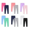 thumbnail image 3 of 2-Pack Girl Leggings Soft Comfortable Kids Leggings in Toddler Leggings 2T-8T Ankle Length, 3 of 9
