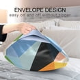 thumbnail image 4 of Yayeee Pillowcase Standard Size Set of 2 Satin Wrinkle Resistant Pillow Case, Minimalist Triangles, 4 of 7