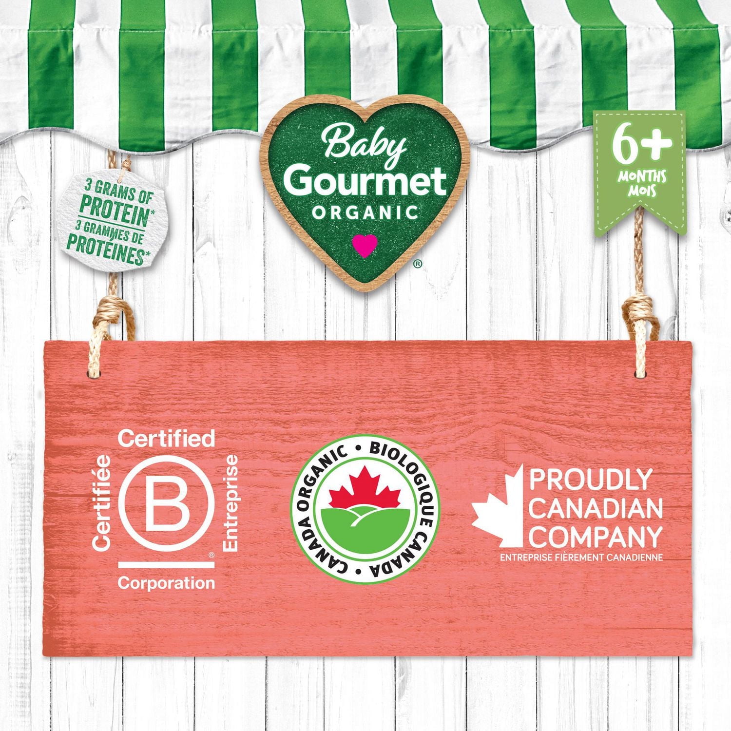 Baby Gourmet Organic Meal Sweet Potato Apple & Chicken, Puree - 128 mL