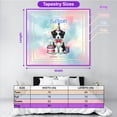 thumbnail image 5 of Happy Birthday Cute Puppy Border Collie with Cake Gifts Party Hat Tapestry Borders Dog Lovers Gifts Idea Wall Hanging Backdrop Home Decor - 00029, 5 of 5