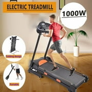 Foldable Electric treadmill running machine 1000W Walking Electric Treadmill Electric Running Machine 60Hz with LED display screen
