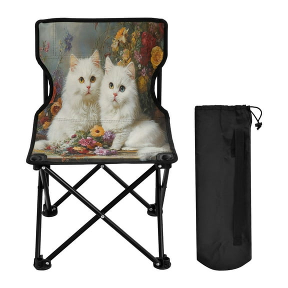 BZSMCE Camping Chairs Modern Companions in Bloom Pattern Folding chair