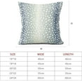 thumbnail image 4 of Antelope Pillow Covers 18X18 Inch Blue Gray Faux Fawn Deer Animal Print Decorative Square Pillow Cases Modern Neutral Cotton Linen Throw Pillows Set of 2 Home Decor For Sofa Couch Bedroom Outdoor, 4 of 5