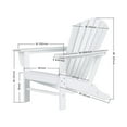 thumbnail image 2 of Polytrends  Altura Outdoor Eco-Friendly All Weather Poly Patio Adirondack Chair - Deep Seating Dark Brown, 2 of 5