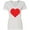 AA-White, variant on Inktastic Red Heart Women's V-Neck T-Shirt