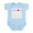 Sky Blue, variant on CafePress - YIAYIA LOVES ME Infant Bodysuit - Baby Light Bodysuit, Size Newborn - 24 Months