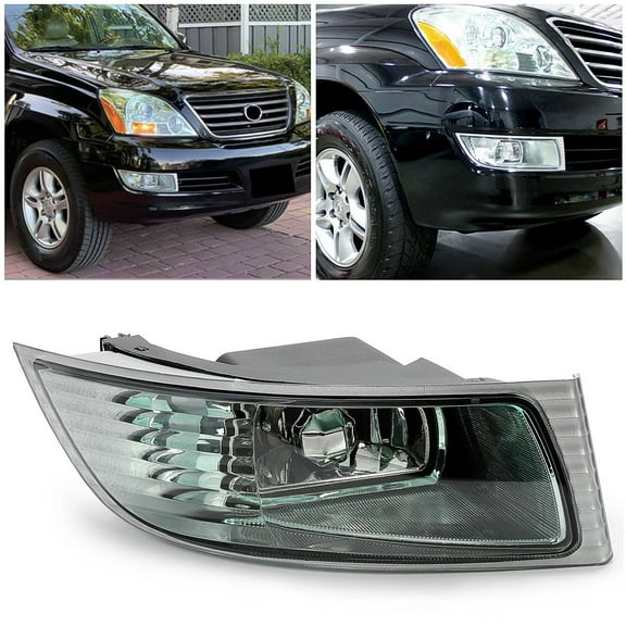 Kojem Right Bumper Fog Light Driving Lamp For 2003-2009 Lexus GX470 W/Blub Halogen Passager Side Replacement for 81211-60160, LX2592105