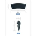 thumbnail image 5 of Vanity Art Gripping Head Rest Hard Bath Pillow for Tubs with Suction Cups | Comfortable and Relaxing Bathtub Pillows for Head and Neck Support, Waterproof Tub Accessories, Dark Grey, M297, 5 of 5