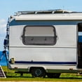 thumbnail image 2 of RV Exit Window 35.43" x 21.65" RV Push Out Window Modern Camper Emergency Window with Window Screen RV Window Replacement for Bathroom Caravan Camper Van, Black & White, 2 of 18